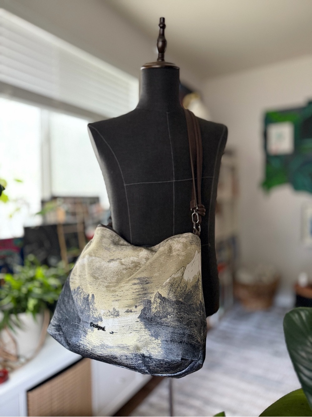Shoulder Bag multicolor - Artistic landscape design